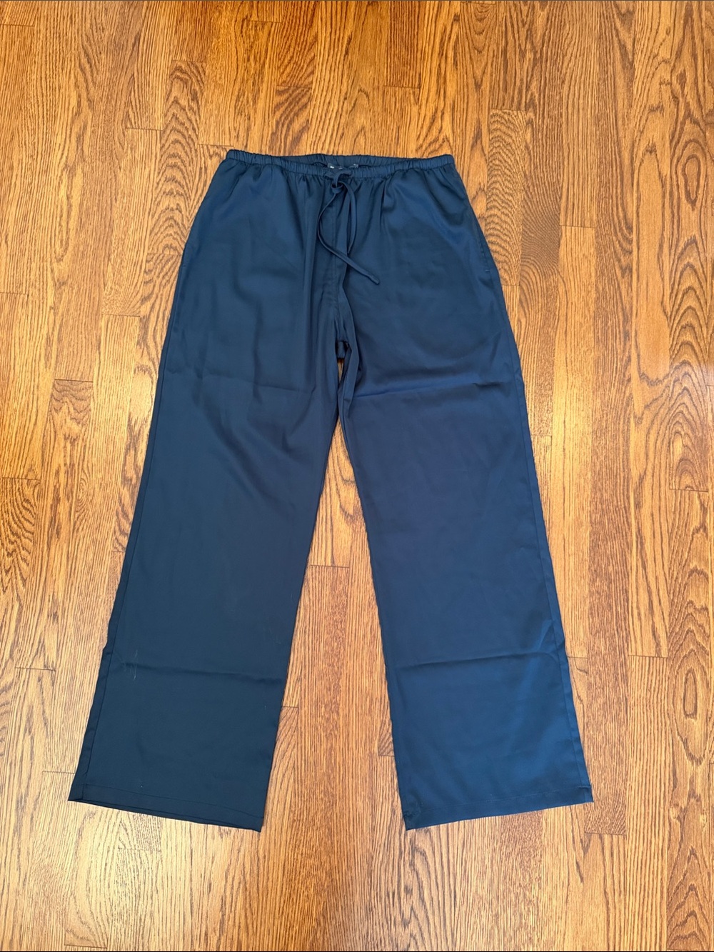 Brandy Melville Navy Straight-Leg Drawstring Pants